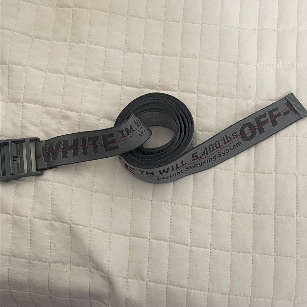 Off-White Black and Gray Belt Bag